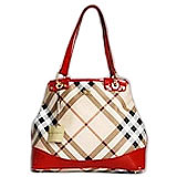 Burberry Grid Lady Bag Red