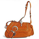 Dior Gaucho Double Bag Brown