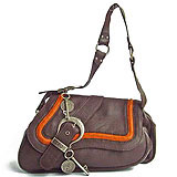 Dior Gaucho Double Bag Dark Grey