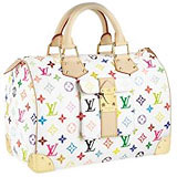 Louis Vuitton Speedy 30 White Murakami